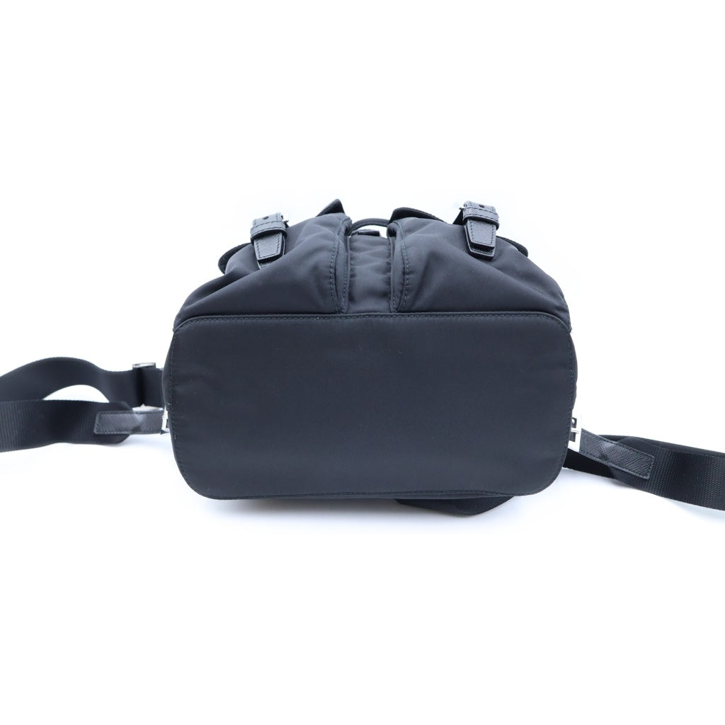 PRADA(プラダ) テスートナイロン リュックサック バックパック ブラック 1BZ677 シルバー金具 レディース
