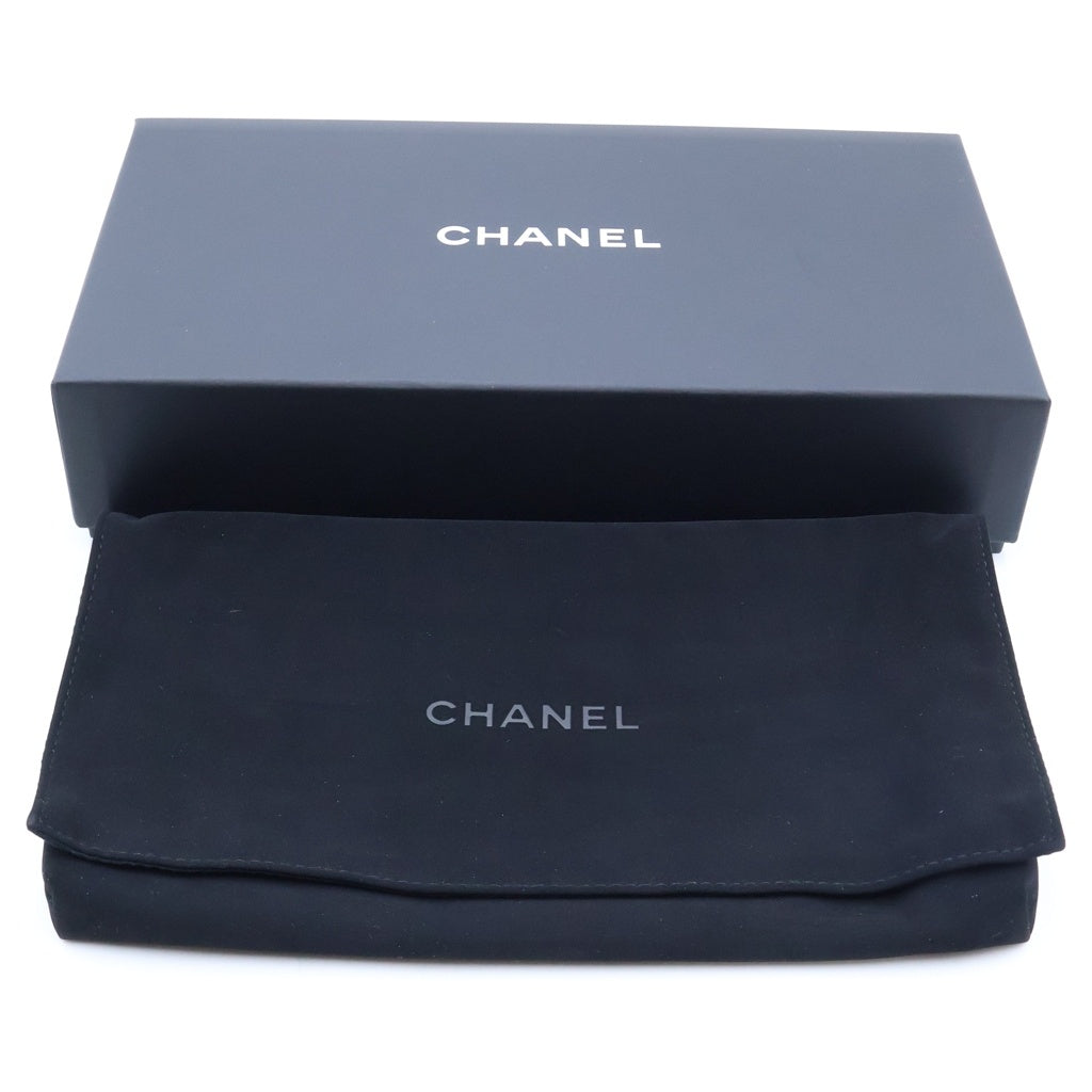 CHANEL(シャネル) マトラッセ クラシックロングウォレット 長財布 ブラック キャビアスキン AP0241 シルバー金具 レディース
