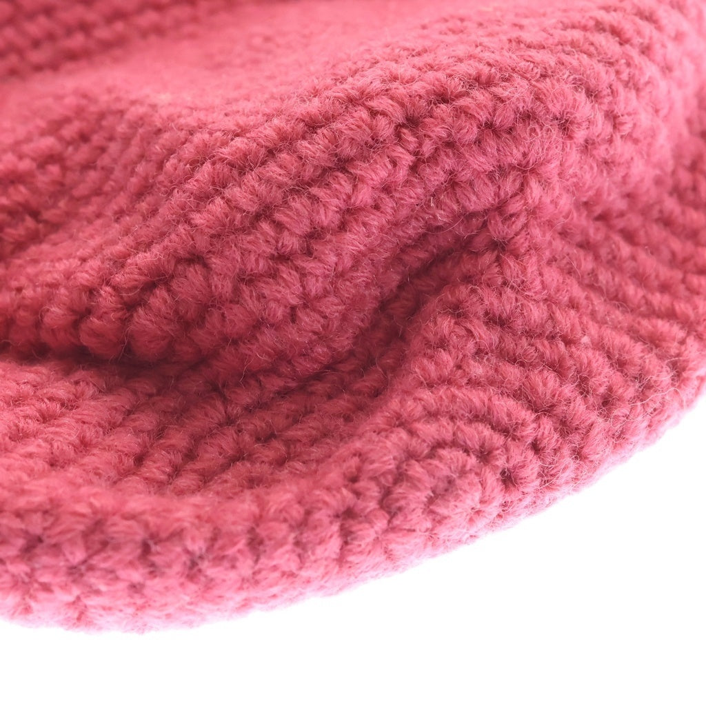 SUPREME(シュプリーム) 2-Tone Wool Beanie ビーニー ニットキャップ 帽子 ブラック/ピンク レディース