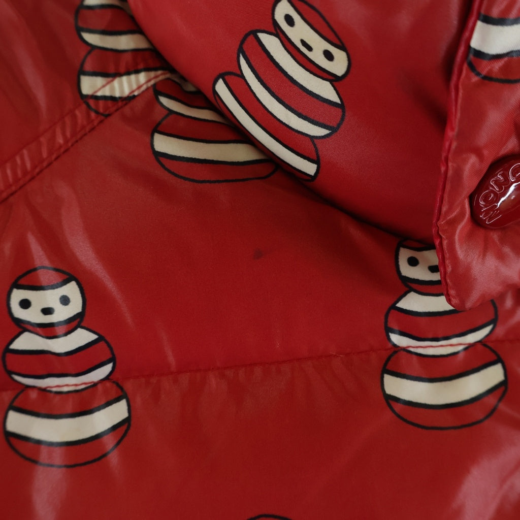 MONCLER(モンクレール) SNOWMAN リバーシブル 雪だるま柄 ダウンジャケット レッド #00 A20964140605 68950