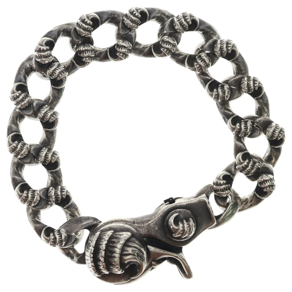 CHROME HEARTS(クロムハーツ) CROW FNCY CHN LNK クロウ ファンシーリンク クリップブレスレット 12リンク シルバー