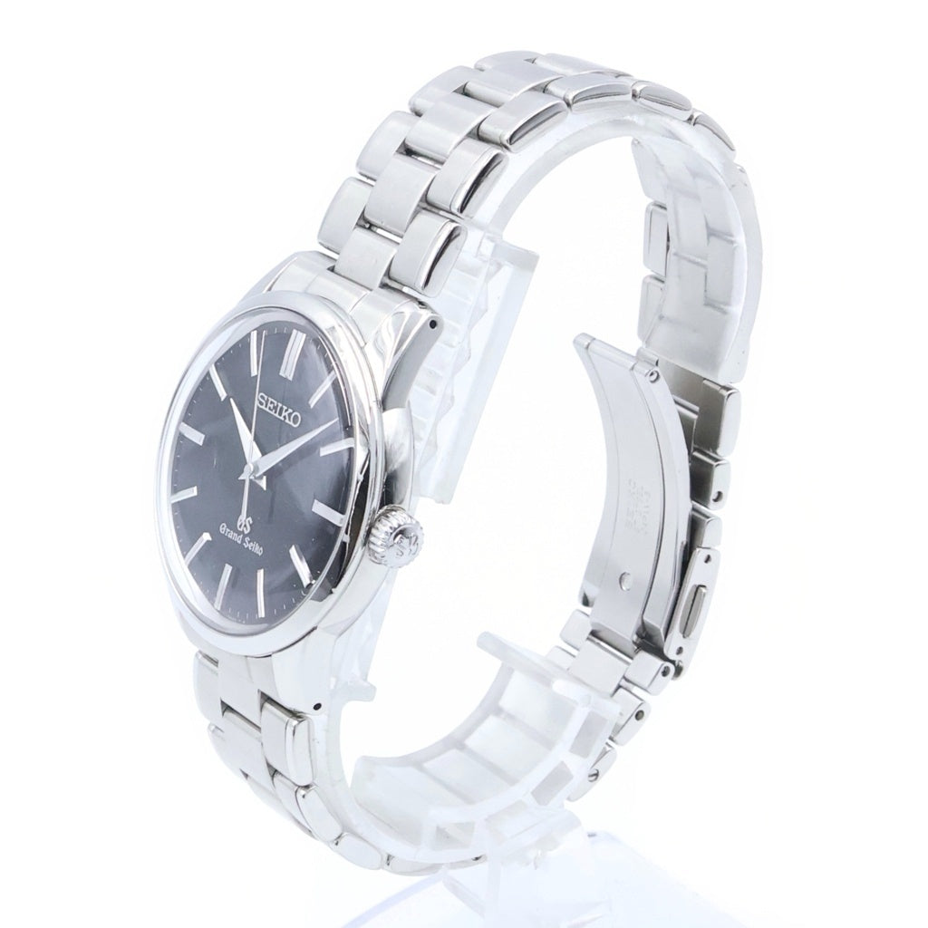 GRAND SEIKO(グランドセイコー) エレガンスコレクション 黒文字盤 腕時計 SS/QZ SBGX121 シルバー×ブラック