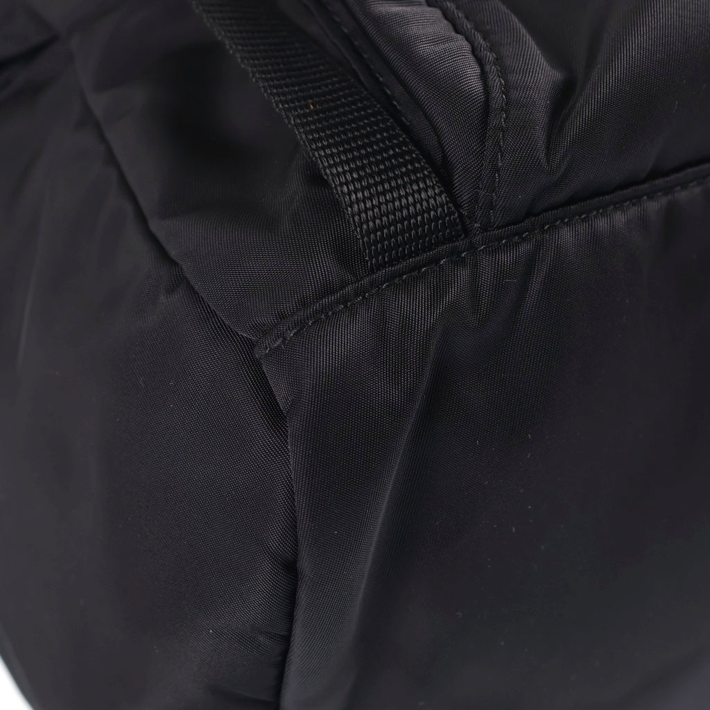 PRADA(プラダ) Re-Nylon バックパック リュックサック ブラック ナイロン×レザー 1BZ039 シルバー金具