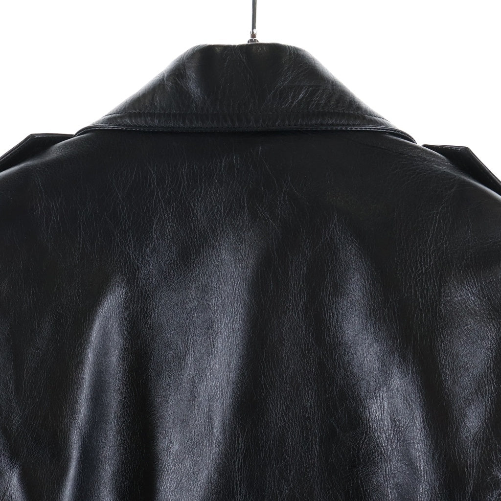 BALENCIAGA(バレンシアガ) ダブル ライダース ジャケット ブルゾン レザー ブラック レディース