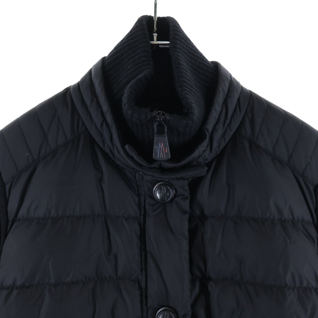 MONCLER GRENOBLE(モンクレールグルノーブル) ■CARDIGAN TRICOT ダウン切り替えカーディガン ブラック #S F20989B50400