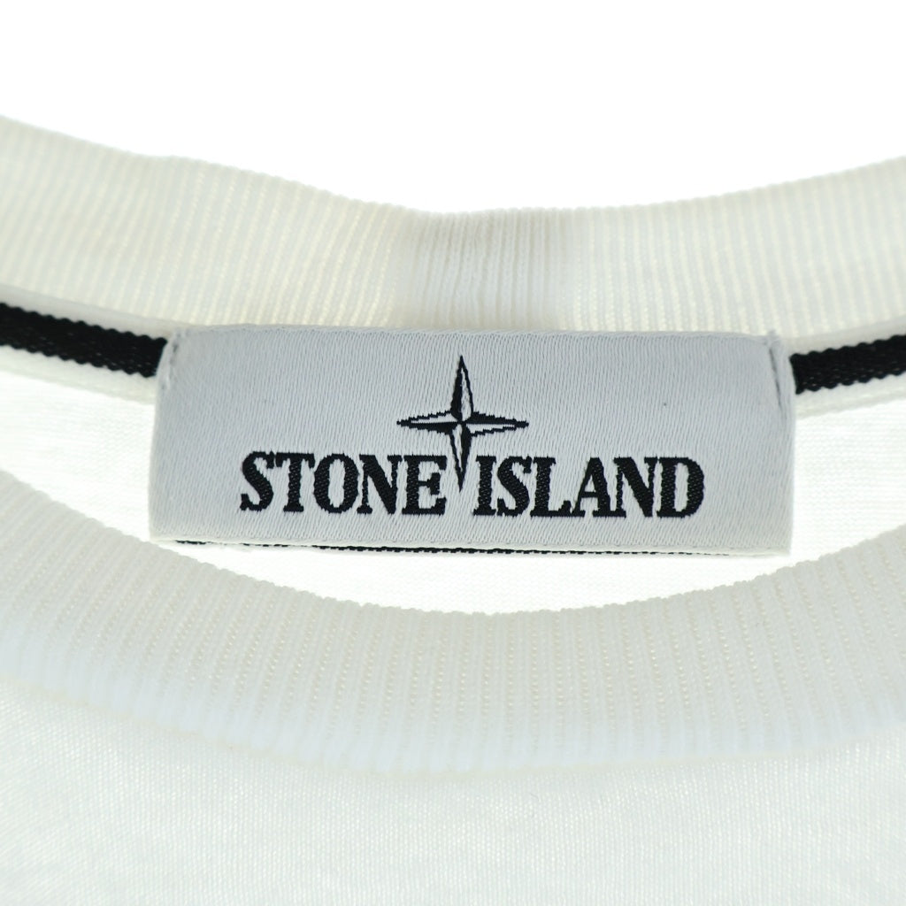 STONE ISLAND(ストーンアイランド) フロントロゴバックプリントTシャツ ホワイト #S 75152NS83