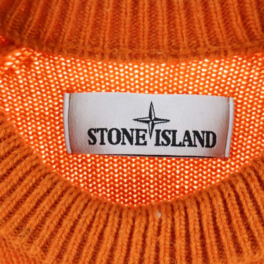 STONE ISLAND(ストーンアイランド) ■ロゴワッペンクルーネックセーター ニット オレンジ #S 7115552A3