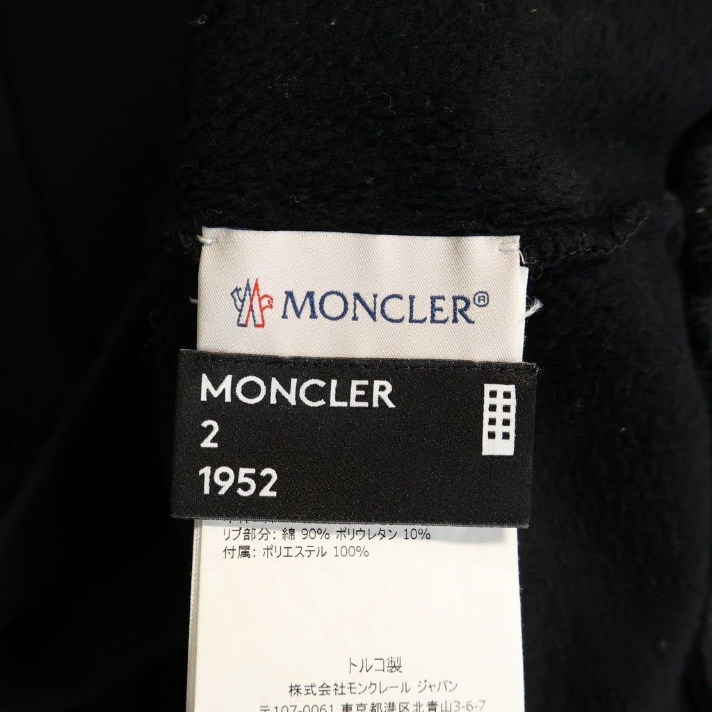 MONCLER(モンクレール) 18AW MAGLIA GIROCOLLO ワッペンロゴ クルーネックスウェットトレーナー ブラック D20918003500