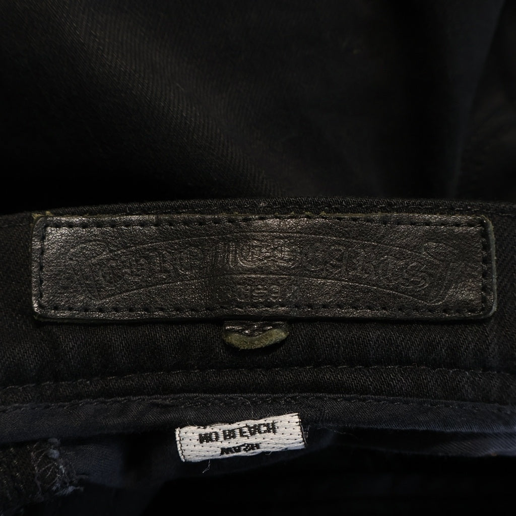 CHROME HEARTS(クロムハーツ) OLD JEAN FLEURKNEE オールド フレアニー ボタンフライデニムパンツ ブラック