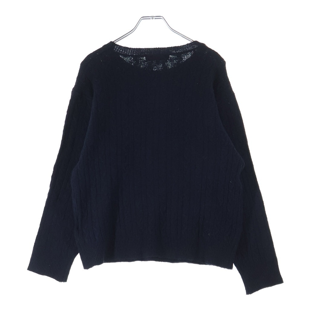U.S. POLO ASSN.(ユーエスポロアッスン) ワンポイントニットセーター ネイビー #M レディース