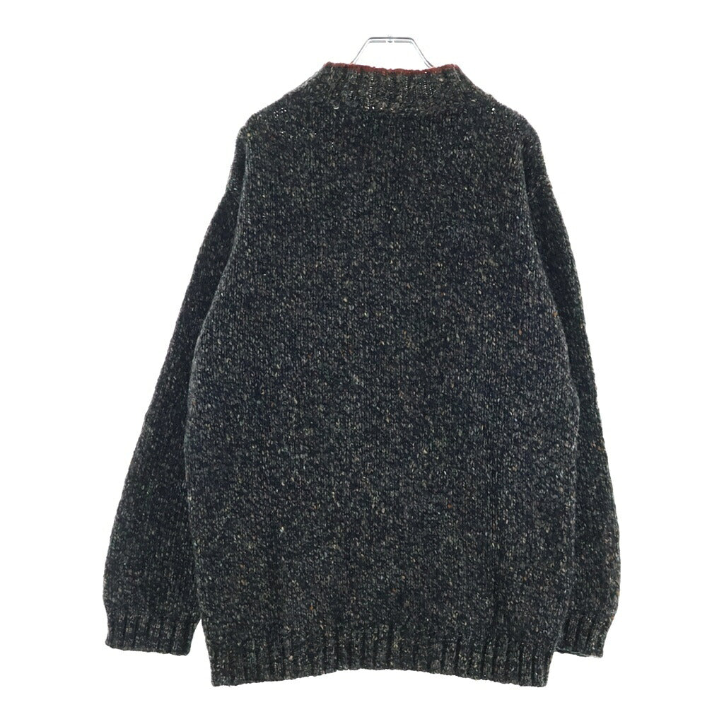 JOSEPH ABBOUD(ジョセフ アブード) ハーフジップウールニットセーター ブラック マルチカラー #L