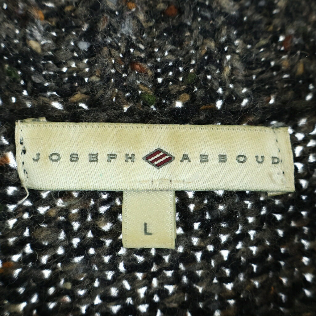 JOSEPH ABBOUD(ジョセフ アブード) ハーフジップウールニットセーター ブラック マルチカラー #L