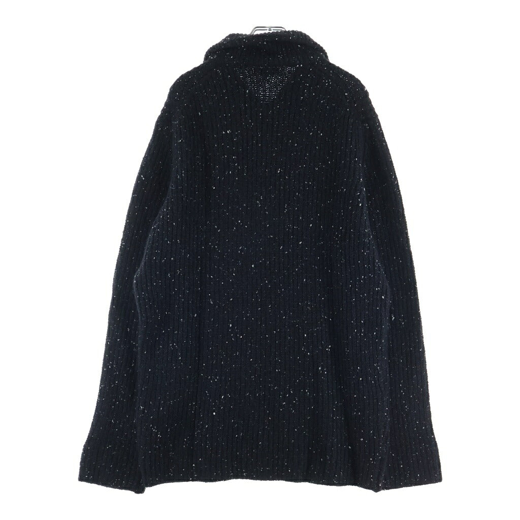BURBERRY(バーバリー) カシミヤ混ハーフジップタートルネックニットセーター ブラック #L BAT08-307-09