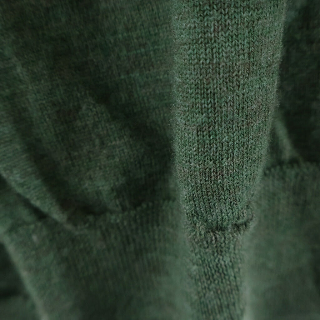 Polo GOLF Ralph Lauren(ポロゴルフラルフローレン) ワンポイント刺繍ハーフボタンウールニットセーター グリーン #L
