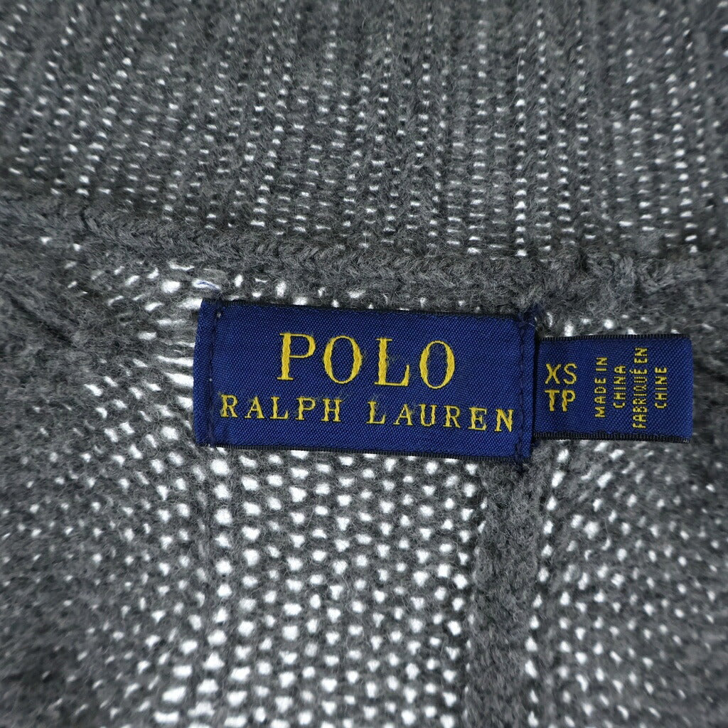 POLO RALPH LAUREN(ポロラルフローレン) カシミヤ混ウールニットカーディガン グレー #XS