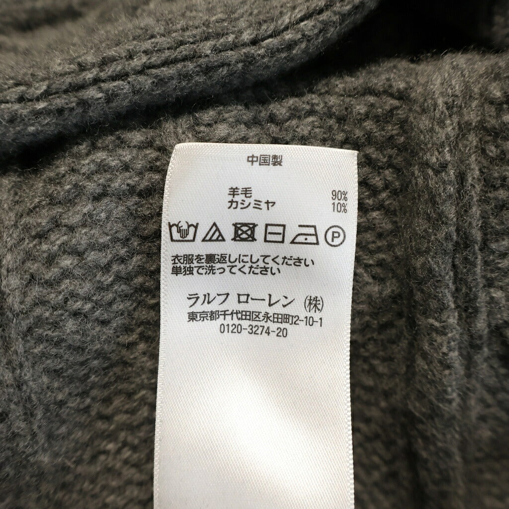 POLO RALPH LAUREN(ポロラルフローレン) カシミヤ混ウールニットカーディガン グレー #XS