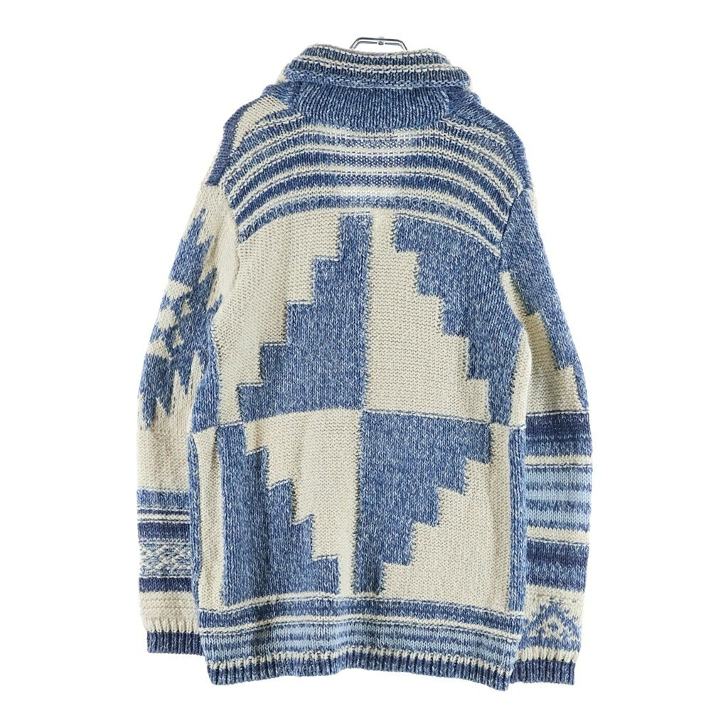 POLO RALPH LAUREN(ポロラルフローレン) ネイティブハンドニットカーディガン ブルー #S