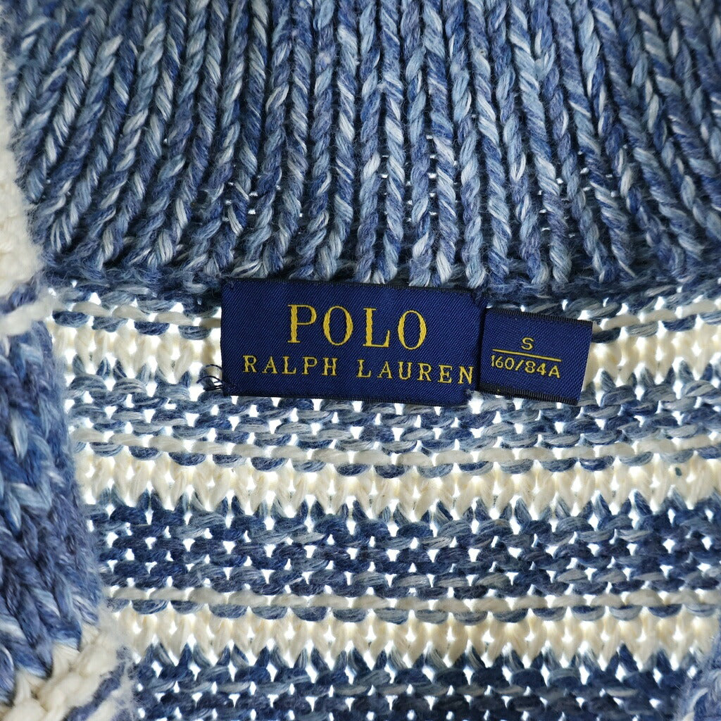 POLO RALPH LAUREN(ポロラルフローレン) ネイティブハンドニットカーディガン ブルー #S