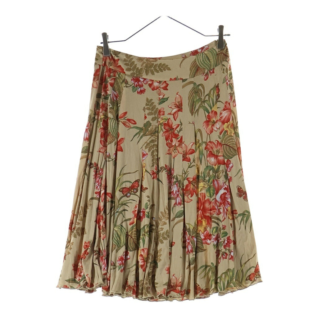 Max Mara(マックスマーラ) 花柄 フレア スカート ベージュ ビスコース #38