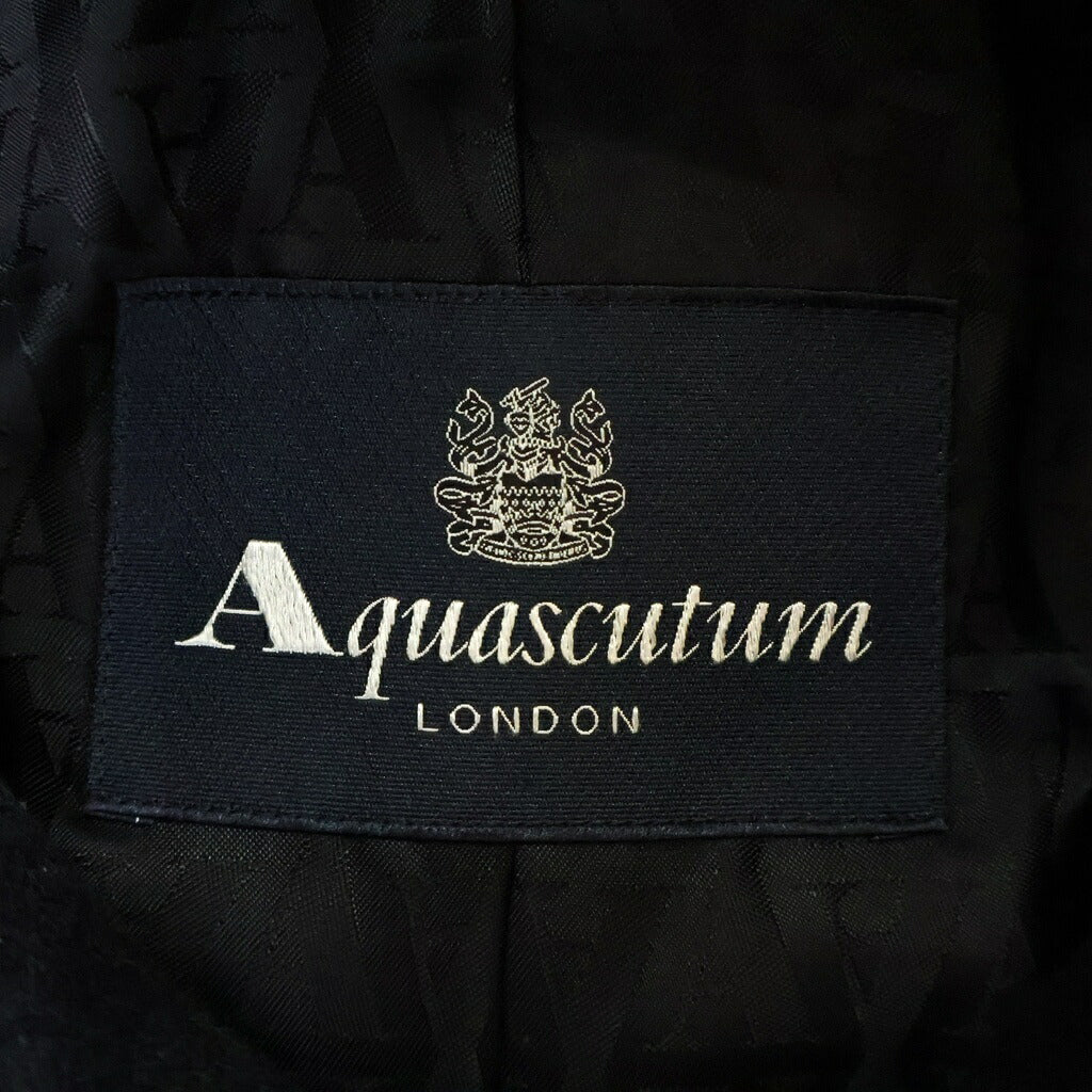 Aquascutum(アクアスキュータム) ■カシミヤコート ブラック #4F