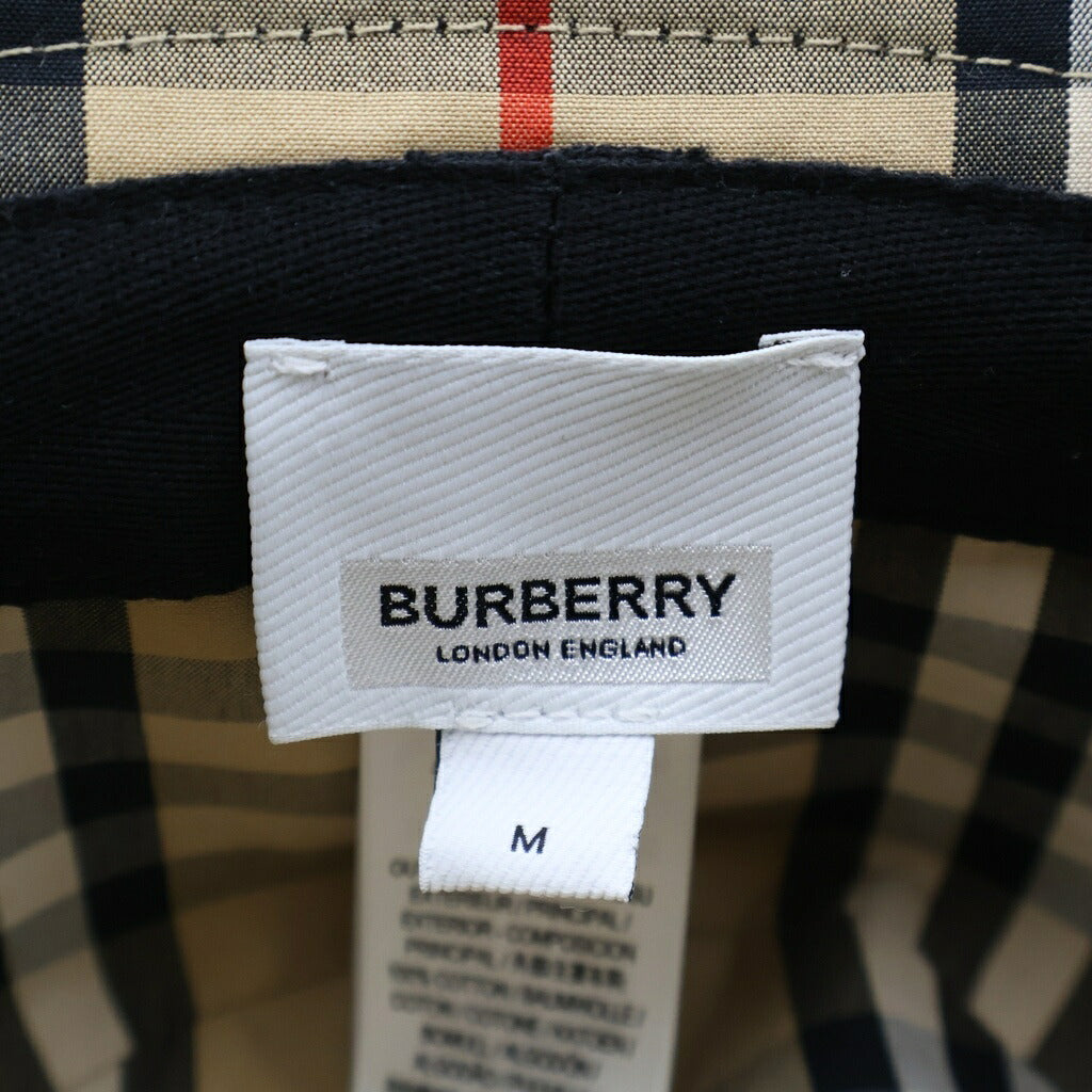 BURBERRY(バーバリー) 裏地ノヴァチェックバケットハット ベージュ #M 8057391