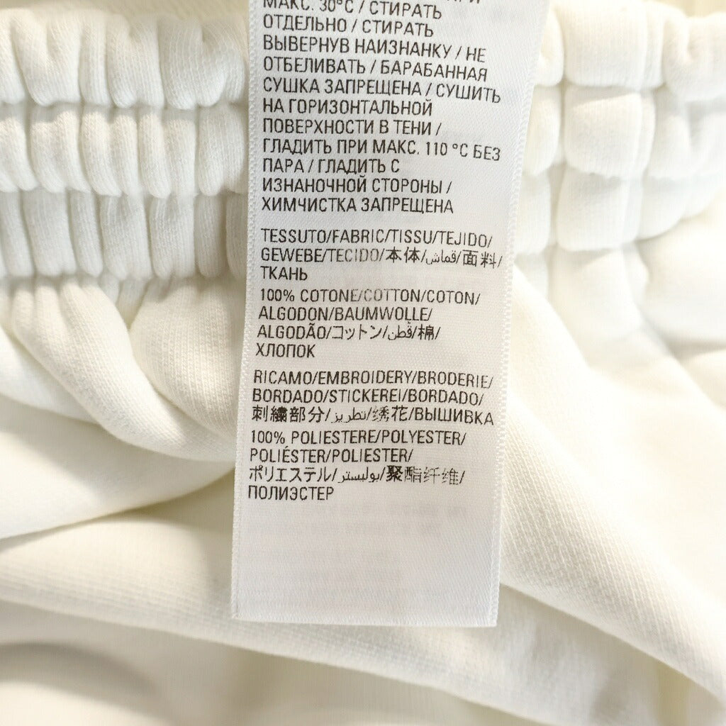 BALENCIAGA(バレンシアガ) 21AW ロゴ刺繍スウェットショーツ ハーフパンツ ホワイト #XS 674591