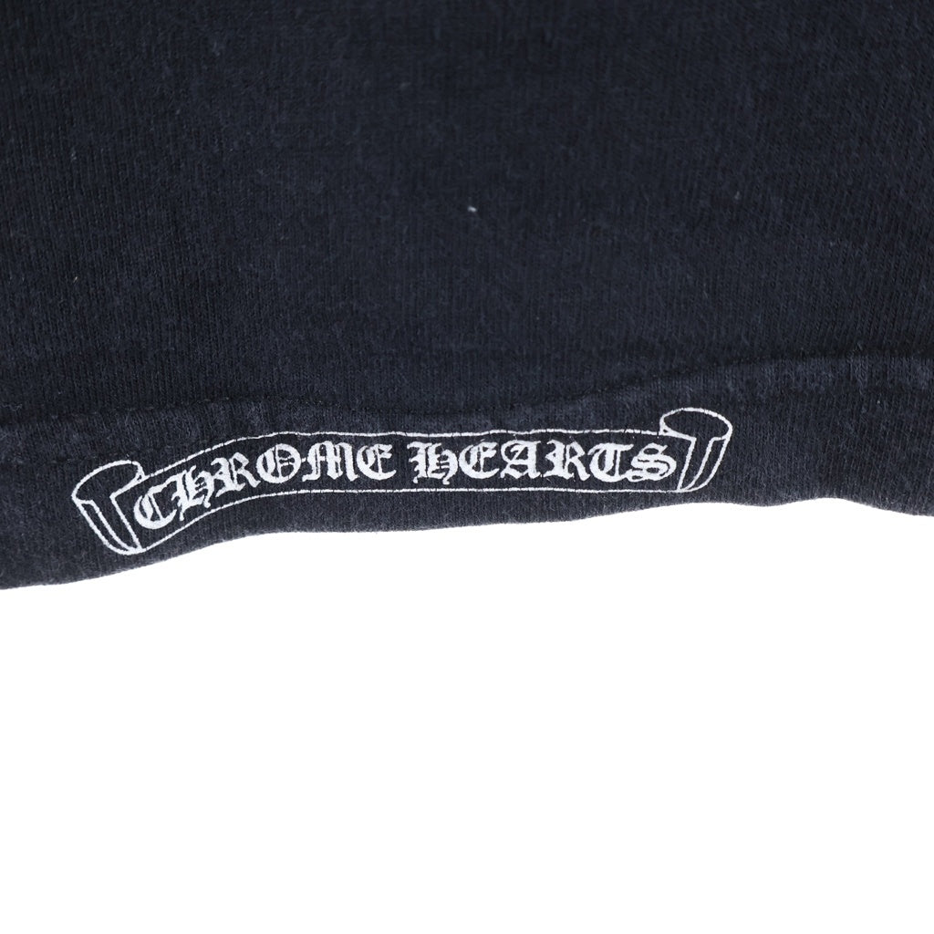 CHROME HEARTS(クロムハーツ) OLD Neck Logo ネック サイドロゴプリント半袖Tシャツ カットソー ブラック