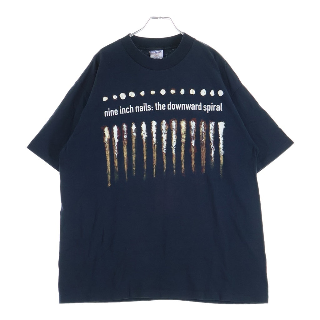 VINTAGE(ヴィンテージ) 90s NINE INCH NAILS THE DOWNWARD SPIRAL TEE ナインインチネイルズ ダウンワードスパイラル 半袖Tシャツ カットソー ブラック