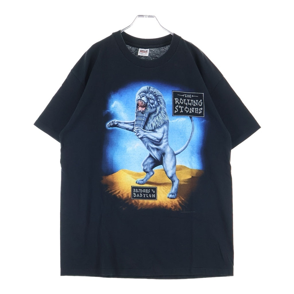 VINTAGE(ヴィンテージ) 90S THE ROLLING STONES BRIDGES TO BABYLON TOUR TEE ローリングストーンズ ツアー 両面プリント半袖カットソーTシャツ ブラック