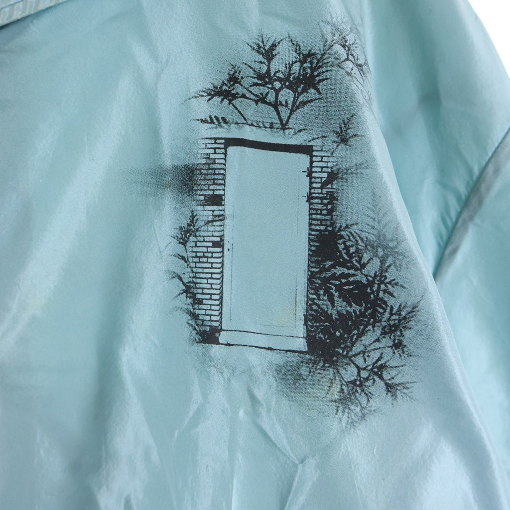 PRADA(プラダ) SILK PRINT PAJAMA SHIRT シルク プリント パジャマシャツ ライトブルー SC627