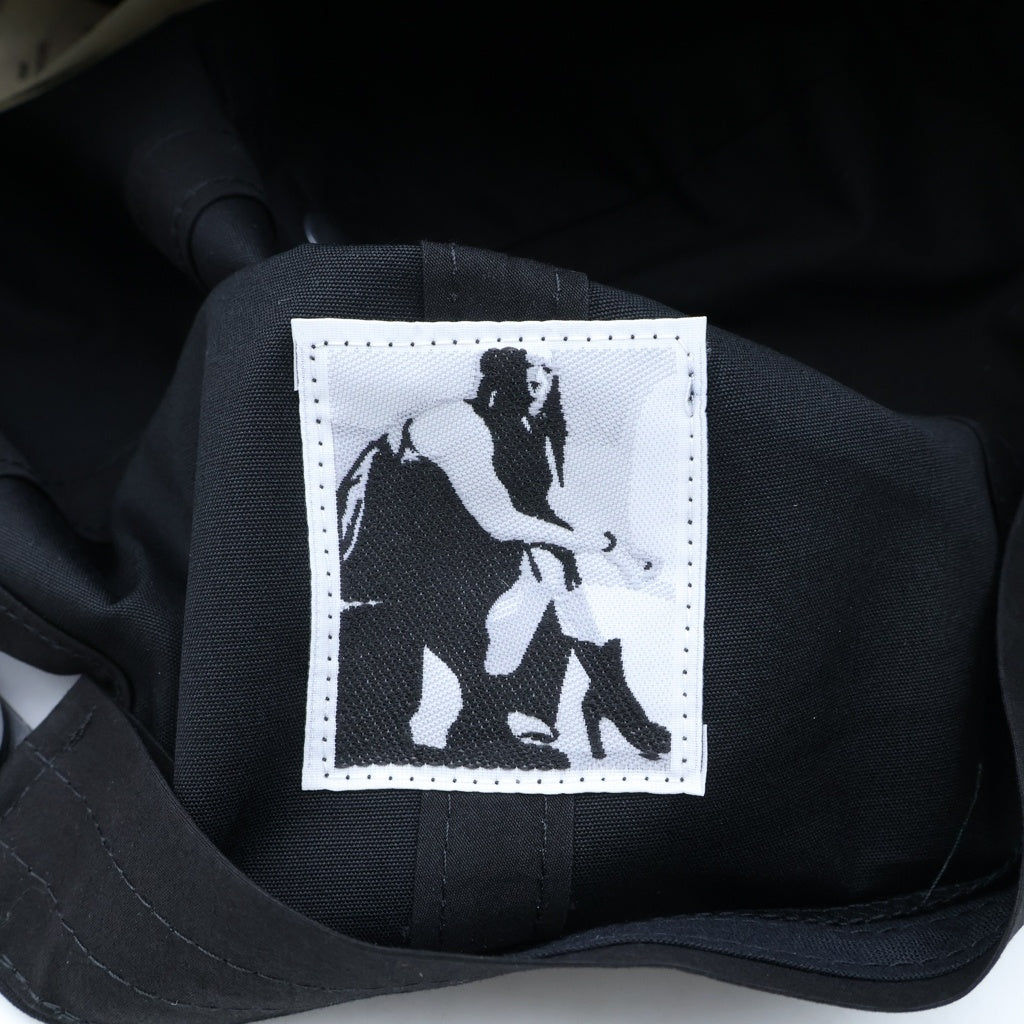 DRKSHDW(ダークシャドウ) 26SS TEMPLE BASEBALL CAP テンプル ベースボールキャップ ブラック DA01F4478-TEEM9