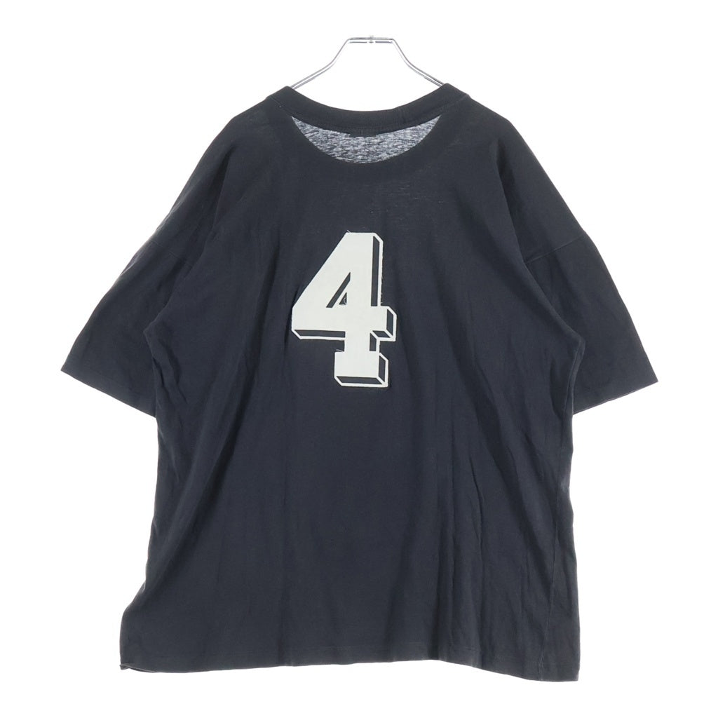 VINTAGE(ヴィンテージ) 90S BLACK DEATH VODKA デス ボドカ 背面ワッペン 片面プリント半袖カットソーTシャツ ブラック