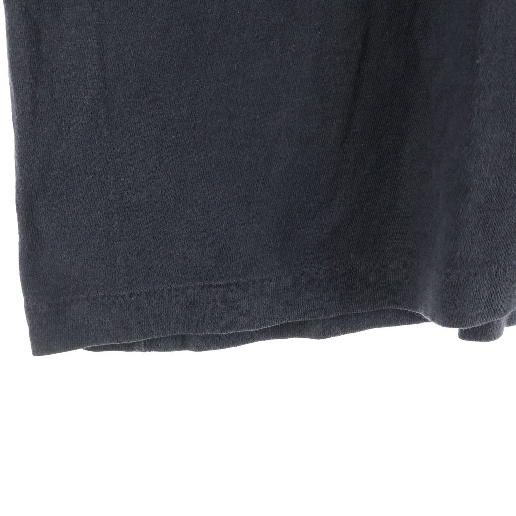 VINTAGE(ヴィンテージ) 90S BLACK DEATH VODKA デス ボドカ 背面ワッペン 片面プリント半袖カットソーTシャツ ブラック