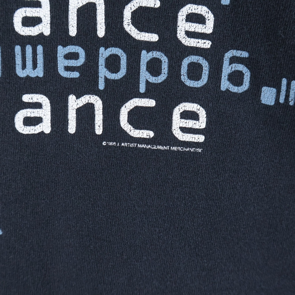 VINTAGE(ヴィンテージ) 90S 1995 NINE INCH NAILS Dissonance Performance TEE ナインインチネイルズ 両面プリント 半袖カットソーTシャツ ブラック
