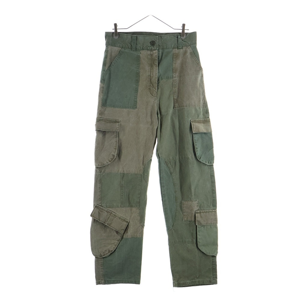 NO BRAND(ノーブランド) AICHE PATCHWORK CARGO PANTS パッチワーク カーゴ パンツ カーキ