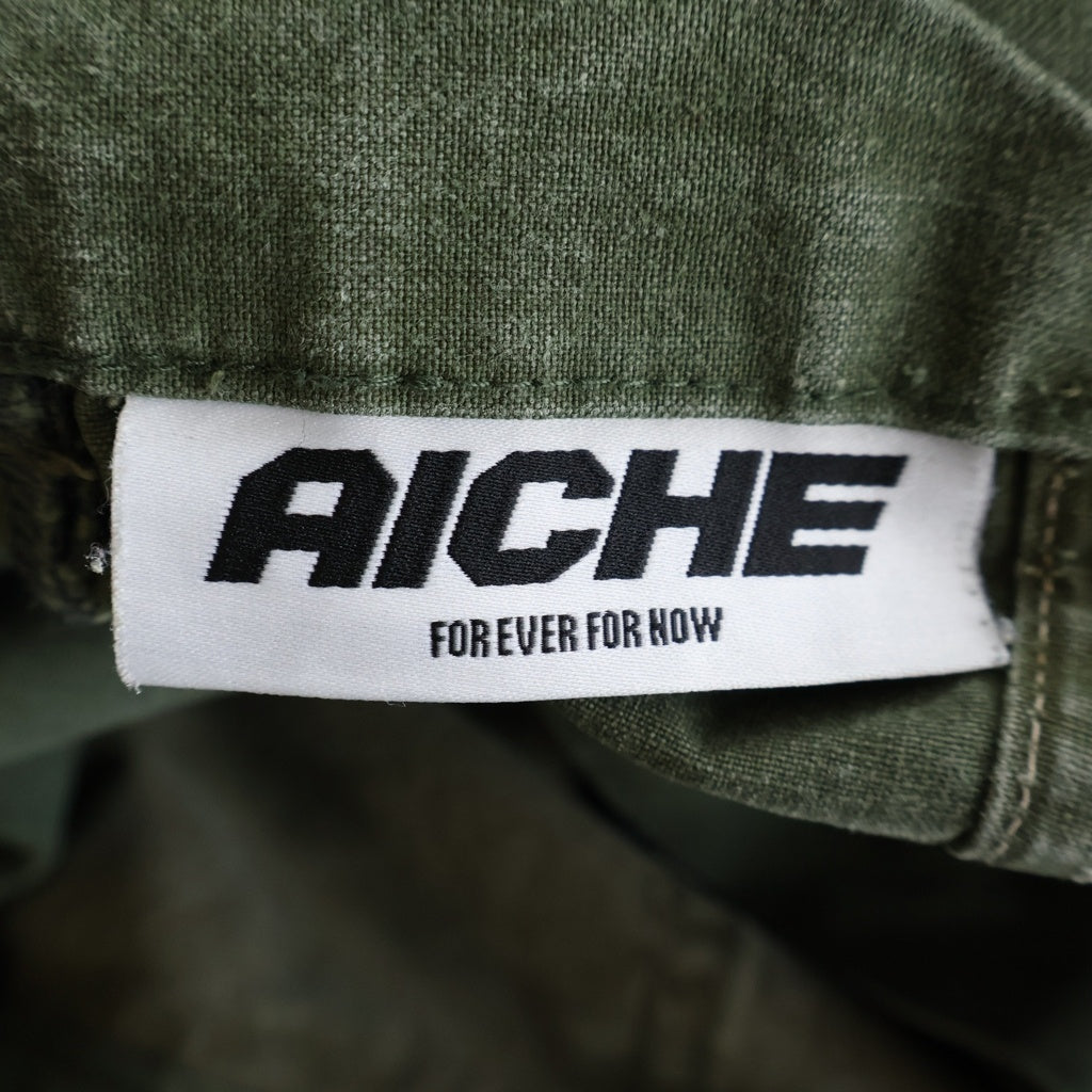 NO BRAND(ノーブランド) AICHE PATCHWORK CARGO PANTS パッチワーク カーゴ パンツ カーキ