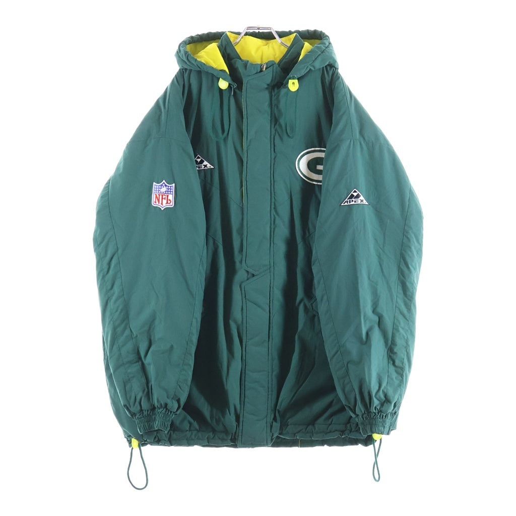 VINTAGE(ヴィンテージ) 90s NFL PACKERS PRO LINE APEX ONE NYLON JACKET 中綿 ナイロンジャケット グリーン