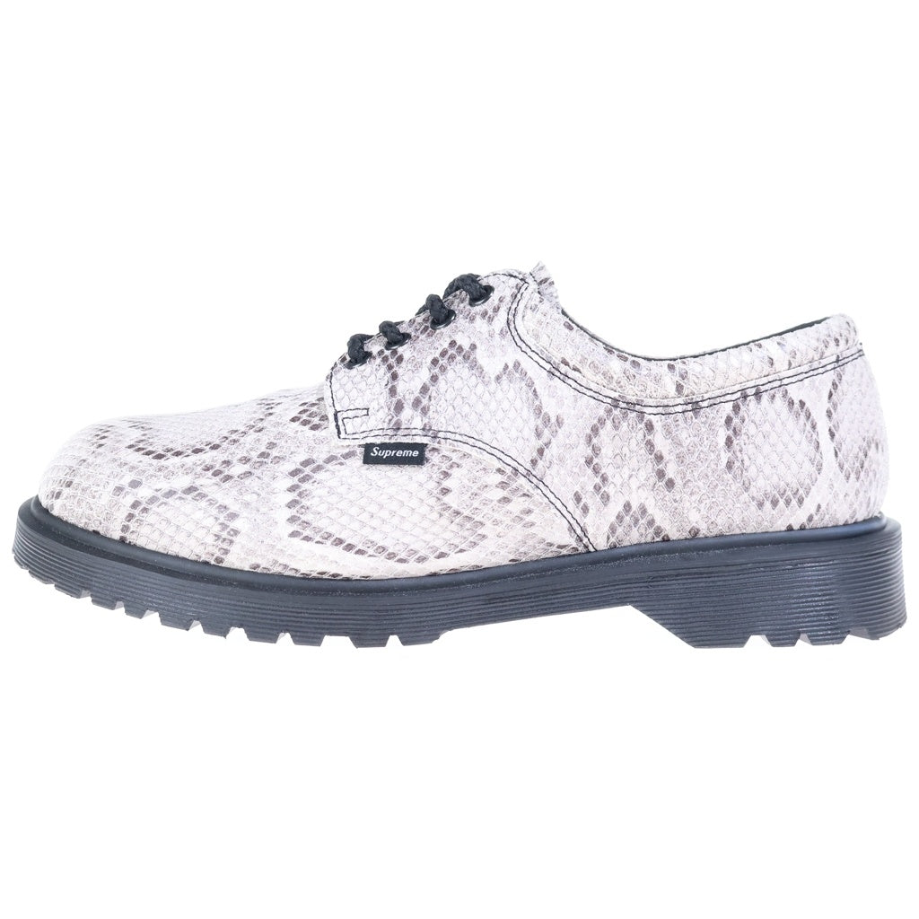 Dr.Martens(ドクターマーチン) 26SS ×SUPREME POSTAL 4-EYE SHOE SNEAKSKIN シュプリーム ポスタル スネークスキン 4ホール ローカットシューズ ベージュ UK9/28cm 43497020