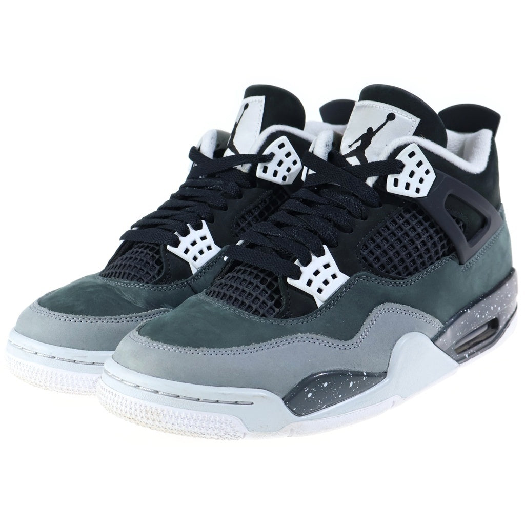NIKE(ナイキ) AIR JORDAN RETRO FEAR エアジョーダン 4 レトロ フィアー ミッドカットスニーカー ブラック/グレー US8/26cm FQ8138-002