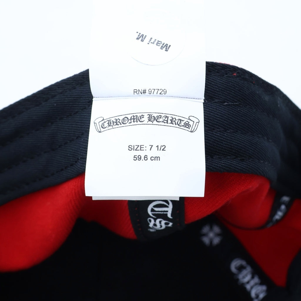 CHROME HEARTS(クロムハーツ) 2024AW VINY HEART BASEBALL CAP ヴィニーハート ベースボール キャップ レッド