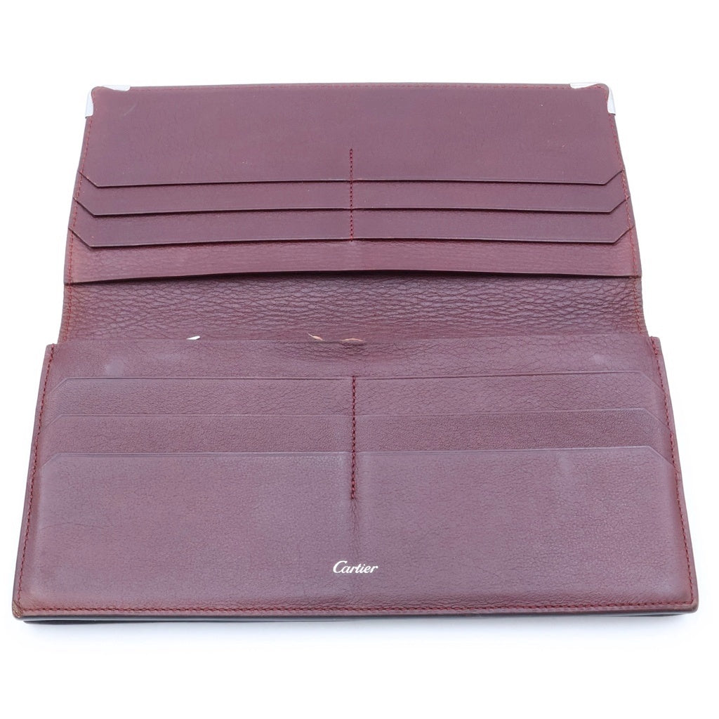 Cartier(カルティエ) MUST DE CARTIER INTERNATIONAL WALLET マストライン インターナショナル ウォレット 長財布 ブラック