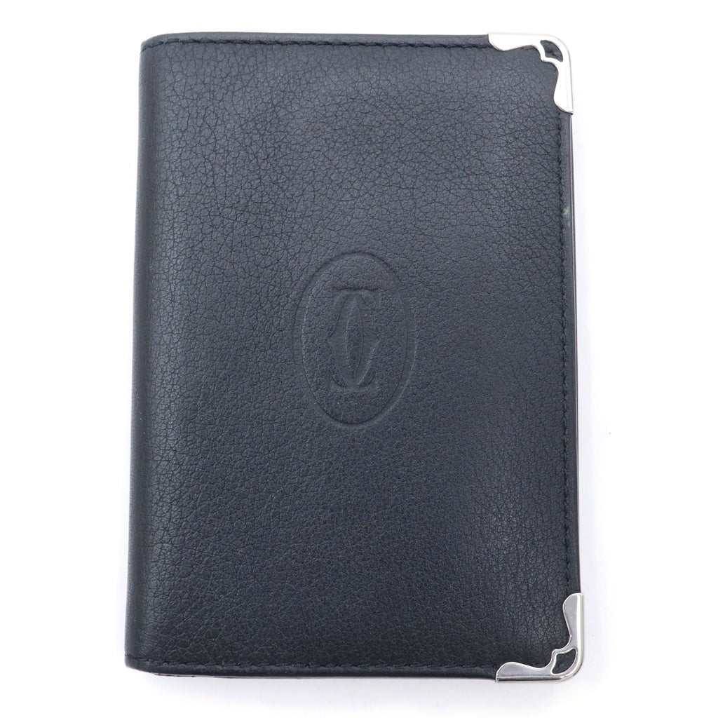 Cartier(カルティエ) MUST DE CARTIER CARD CASE マストライン カードケース 定期入れ ブラック レディース