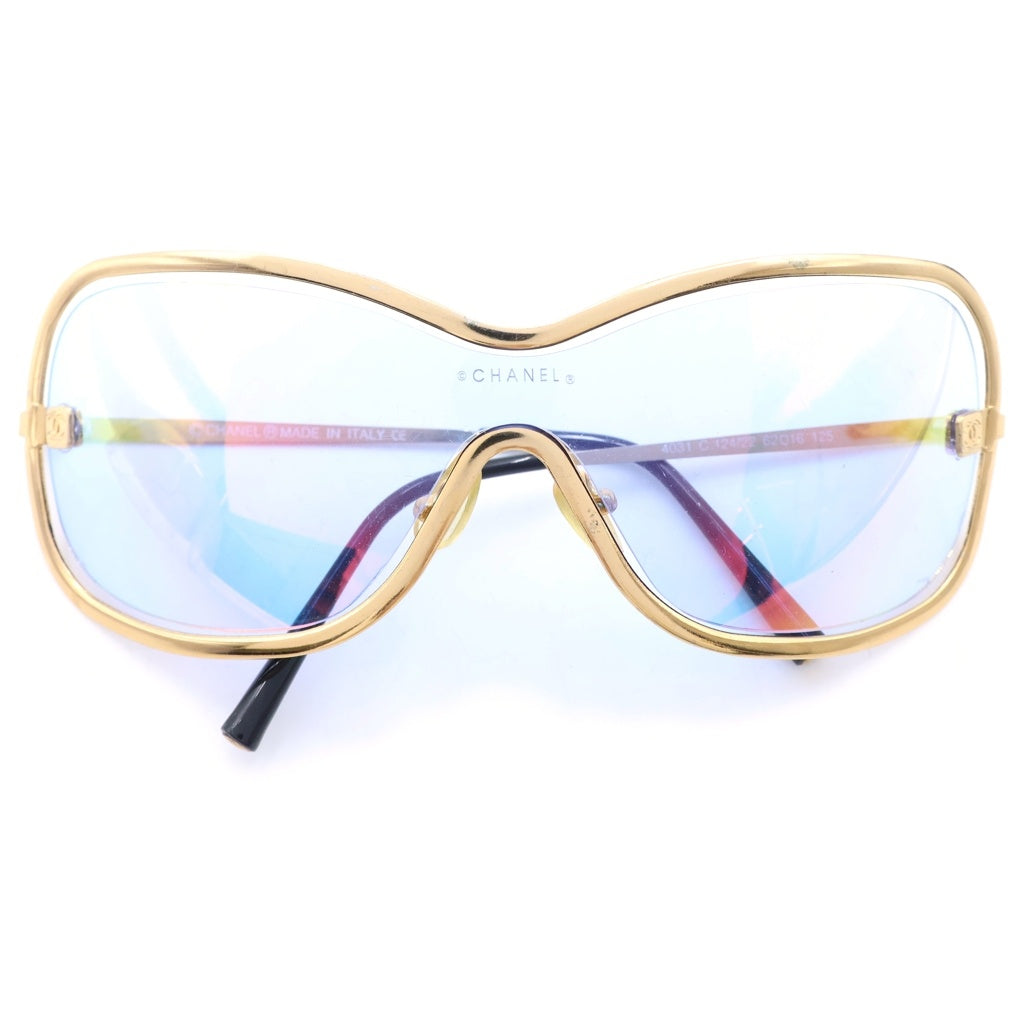 CHANEL(シャネル) 00S VINTAGE MASK SUNGLASS マスク サングラス ゴールド 4064