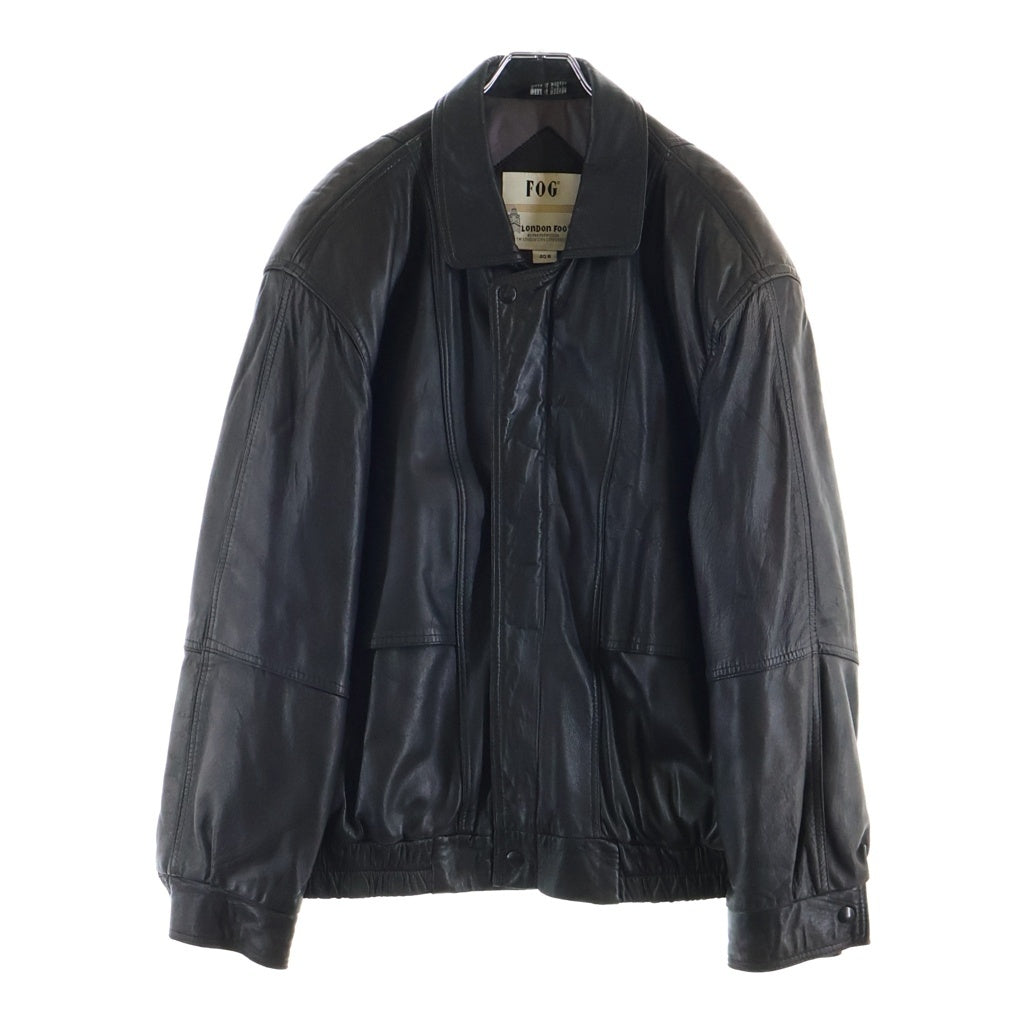 LONDON FOG(ロンドン フォグ) 90S TYPE LEATHER JACKET A-2 タイプ レザー ジャケット ブラック