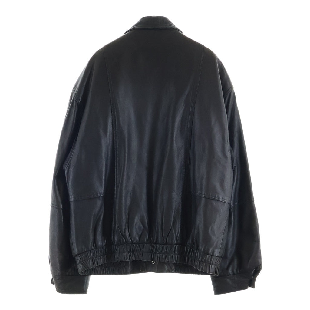 LONDON FOG(ロンドン フォグ) 90S TYPE LEATHER JACKET A-2 タイプ レザー ジャケット ブラック