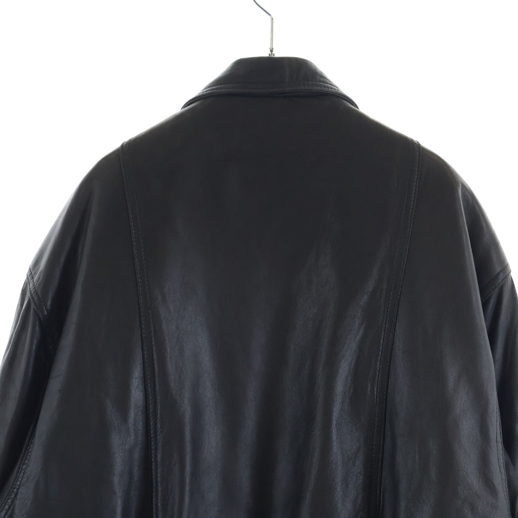 LONDON FOG(ロンドン フォグ) 90S TYPE LEATHER JACKET A-2 タイプ レザー ジャケット ブラック