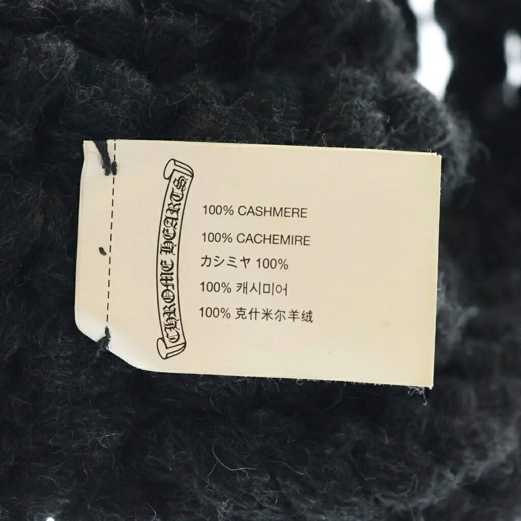 CHROME HEARTS(クロムハーツ) STAR CASHMERE NECK WARMER 4P スター カシミヤ ネックウォーマー ブラック