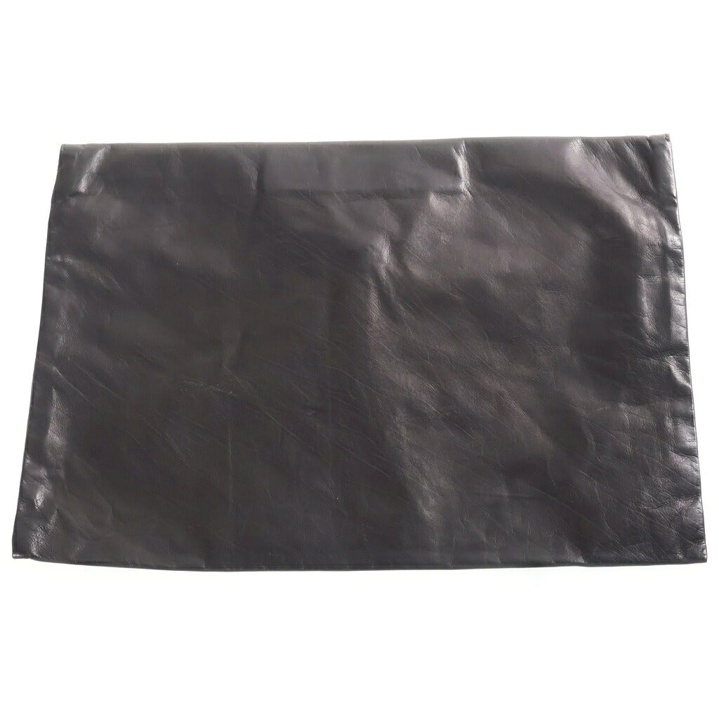 CHROME HEARTS(クロムハーツ) ホースシューボタン レザークラッチバッグ ブラック