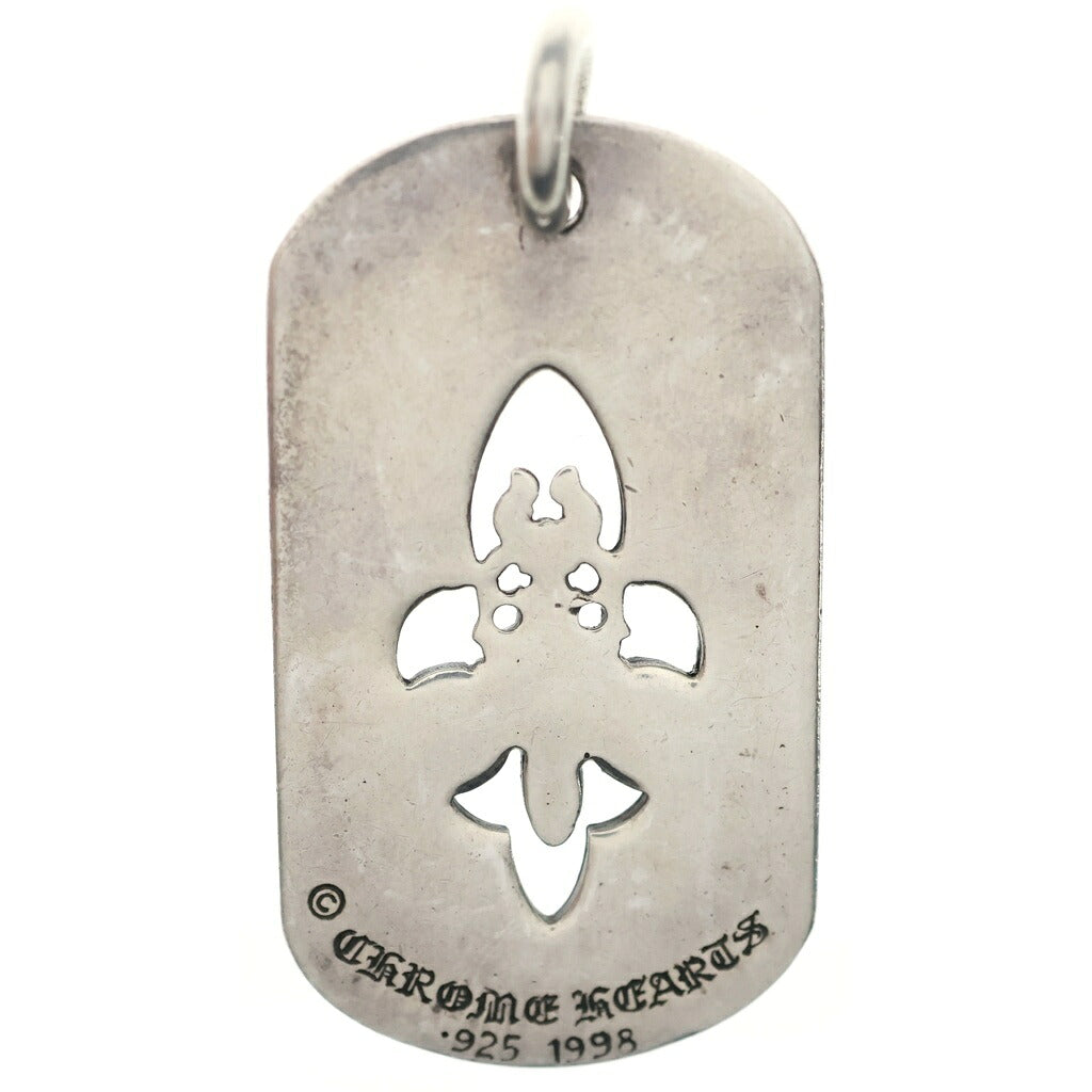 CHROME HEARTS(クロムハーツ) D TAG LRG FLE DAG フレアダガードッグタグ ラージドッグタグネックレストップ シルバー