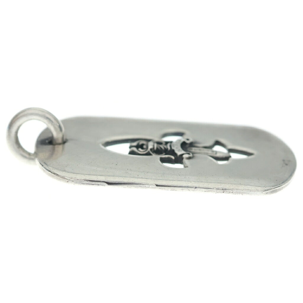 CHROME HEARTS(クロムハーツ) D TAG LRG FLE DAG フレアダガードッグタグ ラージドッグタグネックレストップ シルバー